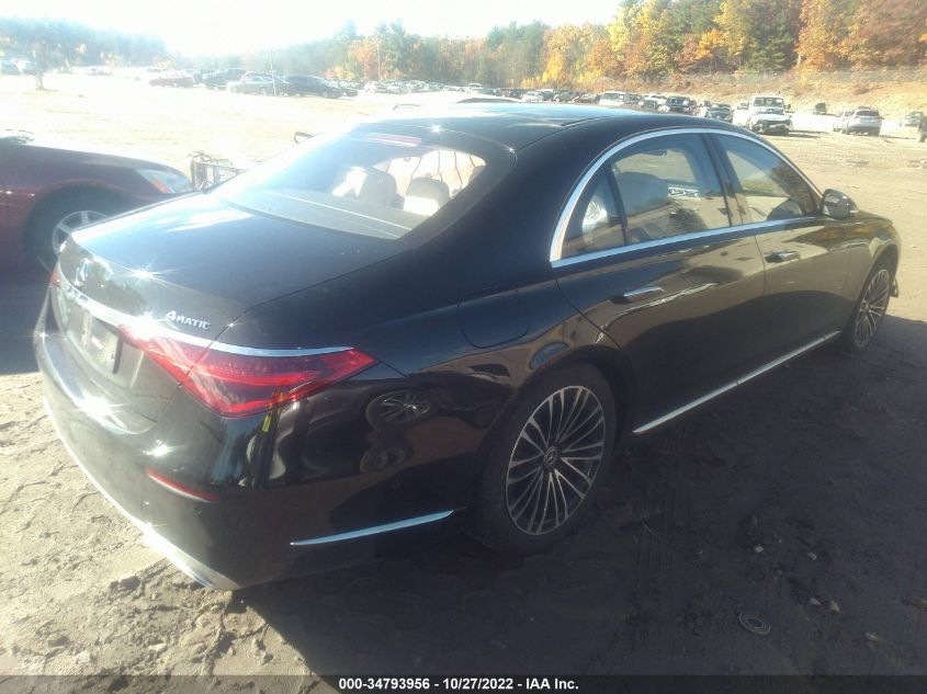 2022 MERCEDES-BENZ S-CLASS S 580 VIN: W1K6G7GB7NA073959