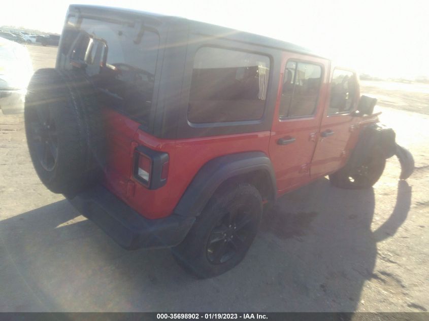 2021 JEEP WRANGLER UNLIMITED SPORT ALTITUDE VIN: 1C4HJXDN8MW680389