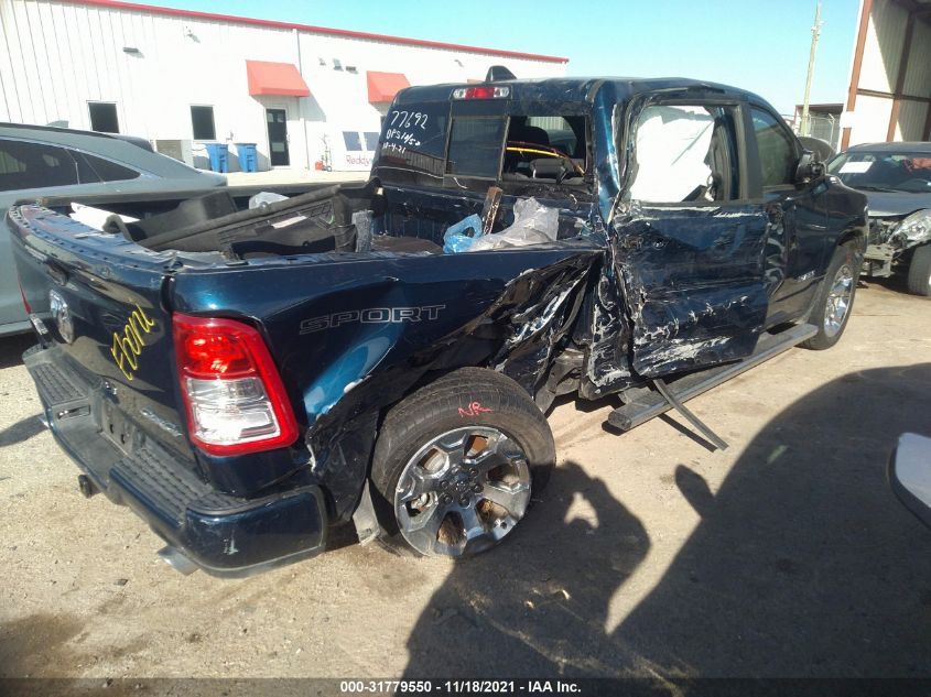 2021 RAM 1500 LONE STAR VIN: 1C6SRFFT2MN505671