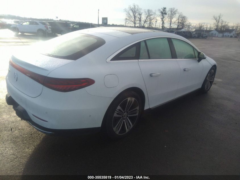 2022 MERCEDES-BENZ EQS EQS 450+ VIN: W1KCG2DB8NA007592