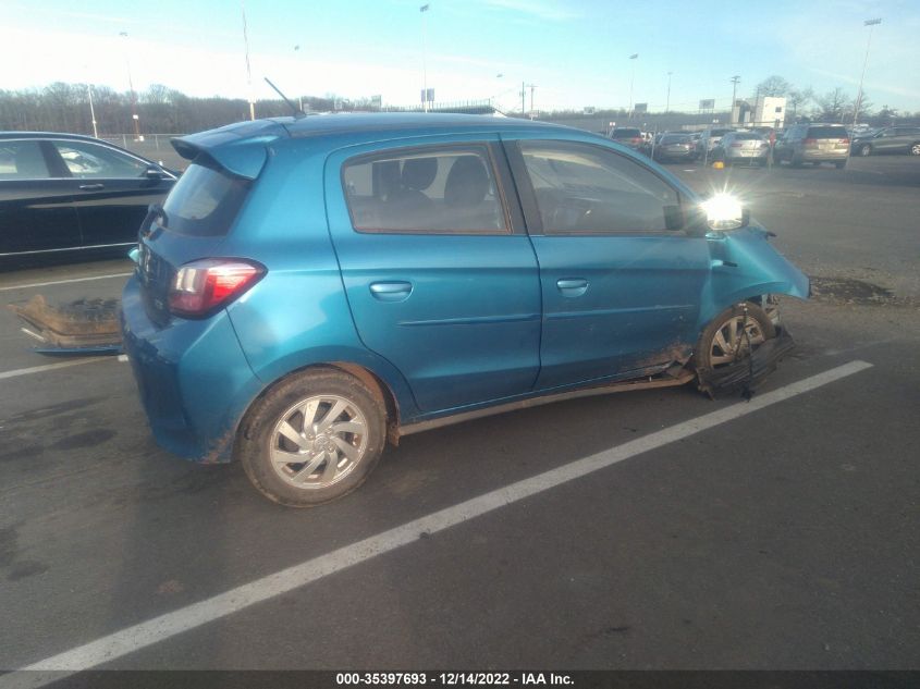 2022 MITSUBISHI MIRAGE ES/LE VIN: ML32AUHJ6NH007623