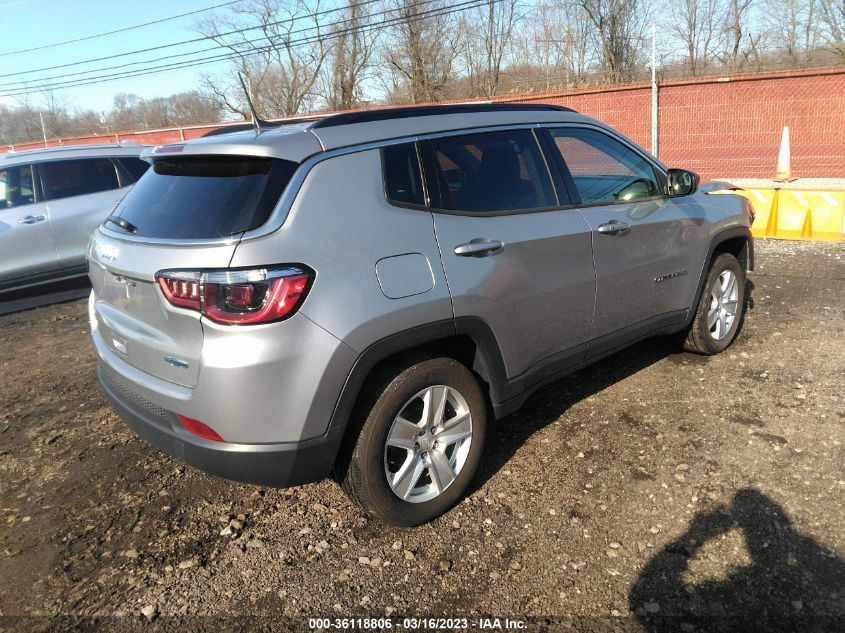 2022 JEEP COMPASS LATITUDE VIN: 3C4NJDBBXNT123033