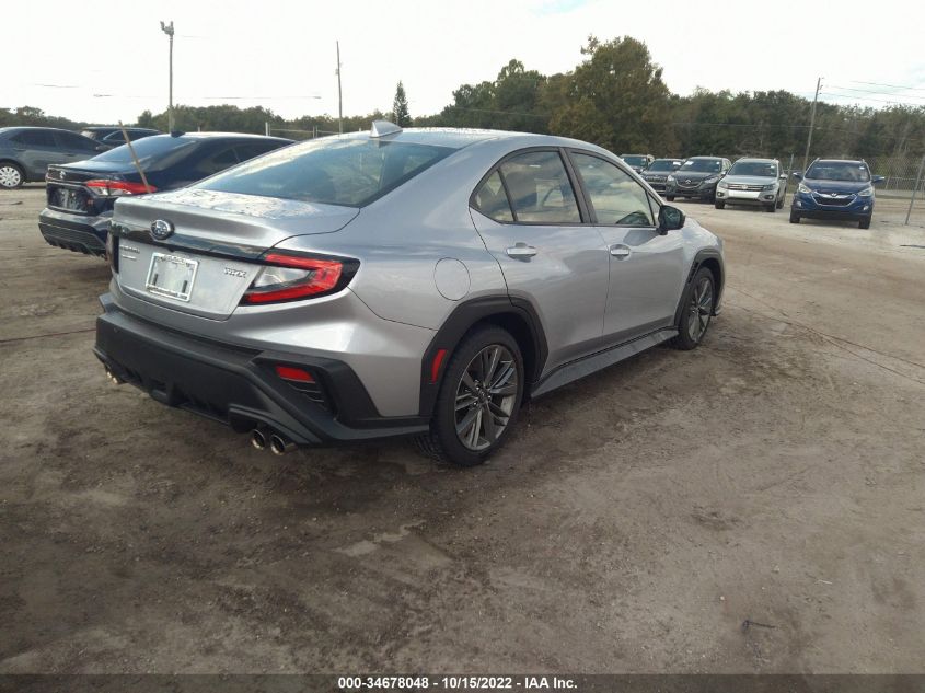 2022 SUBARU WRX VIN: JF1VBAA62N9013995