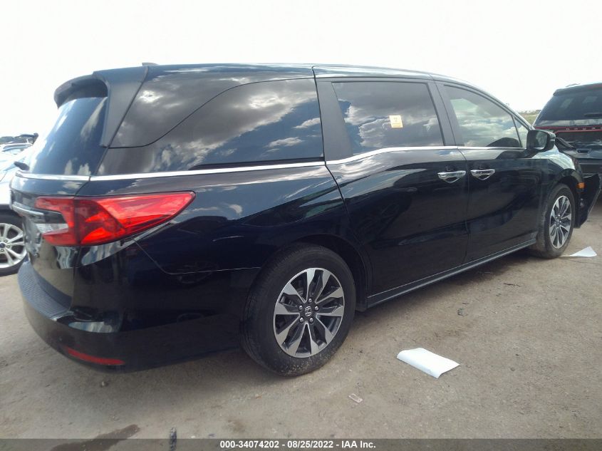 2022 HONDA ODYSSEY EX-L VIN: 5FNRL6H75NB049044