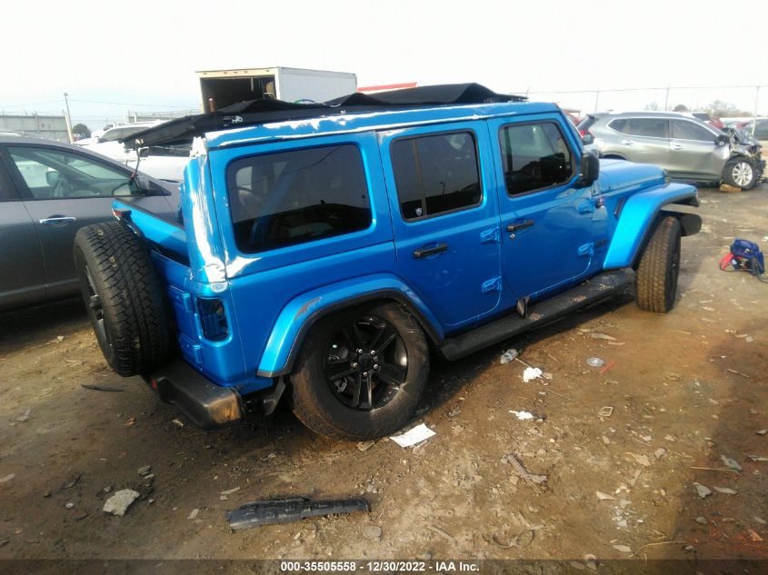 2022 JEEP WRANGLER UNLIMITED SAHARA ALTITUDE VIN: 1C4HJXEG9NW133486