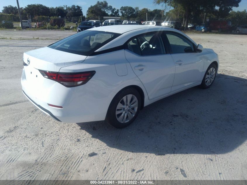 2022 NISSAN SENTRA S VIN: 3N1AB8BV9NY287036