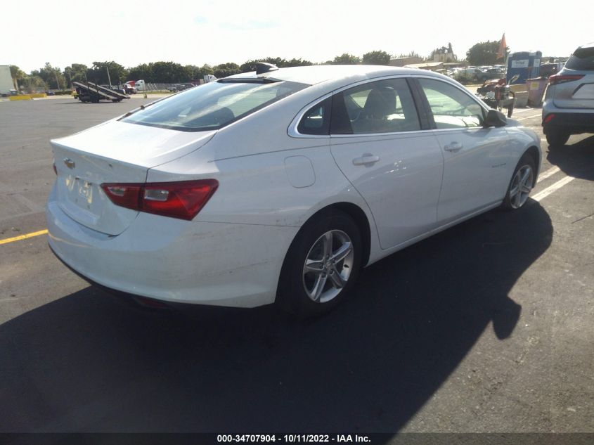 2022 CHEVROLET MALIBU LS VIN: 1G1ZB5ST6NF190924
