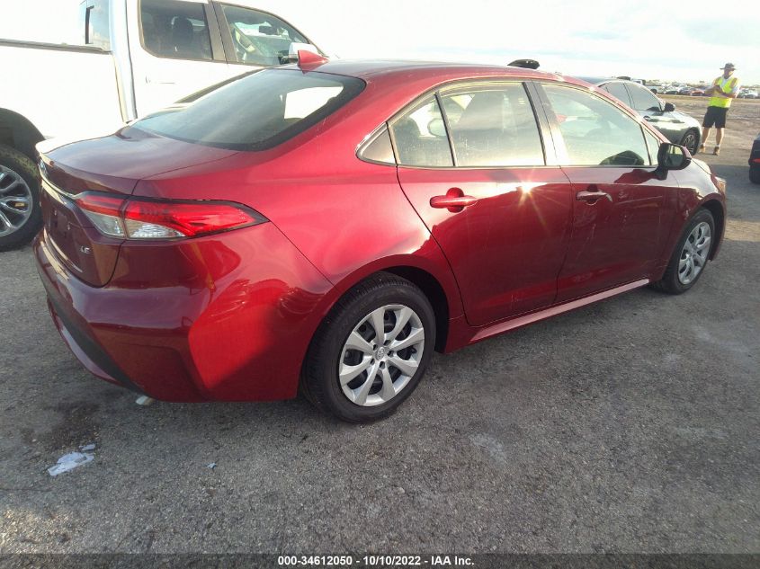 2022 TOYOTA COROLLA LE VIN: JTDEPMAE2NJ222267