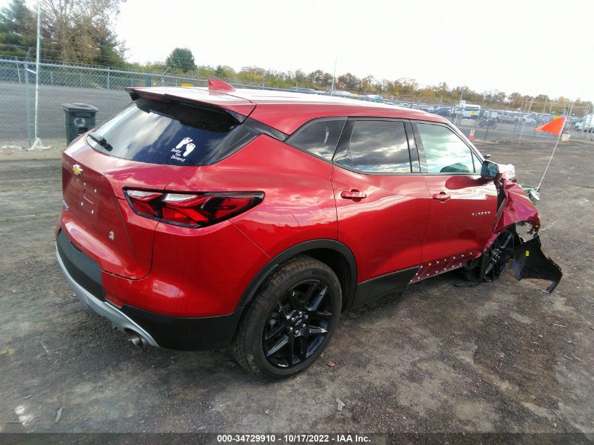 2022 CHEVROLET BLAZER LT VIN: 3GNKBCR43NS124832