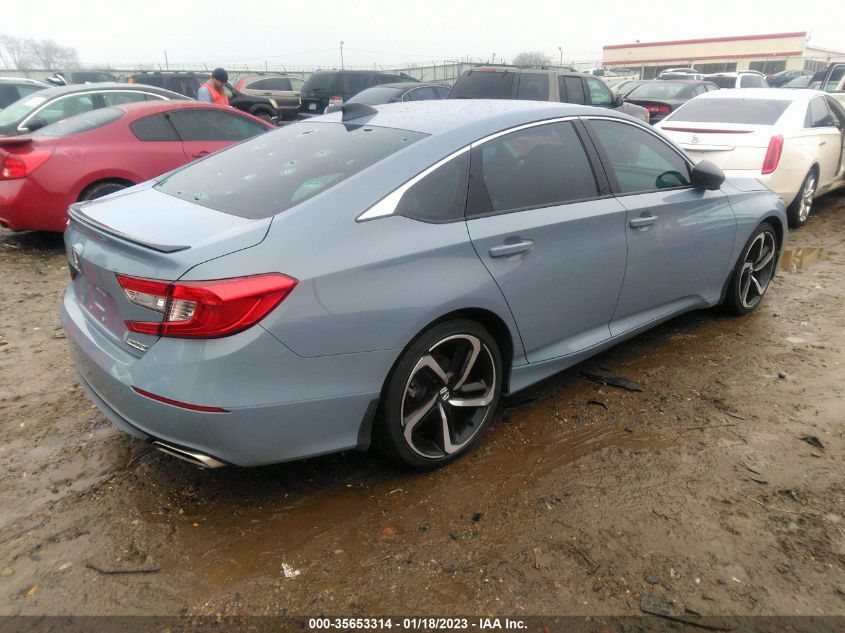 2022 HONDA ACCORD SEDAN SPORT SE VIN: 1HGCV1F44NA034704
