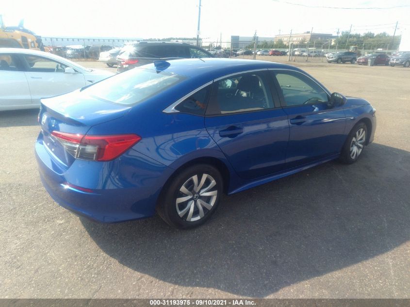 2022 HONDA CIVIC SEDAN LX VIN: 2HGFE2F27NH507014