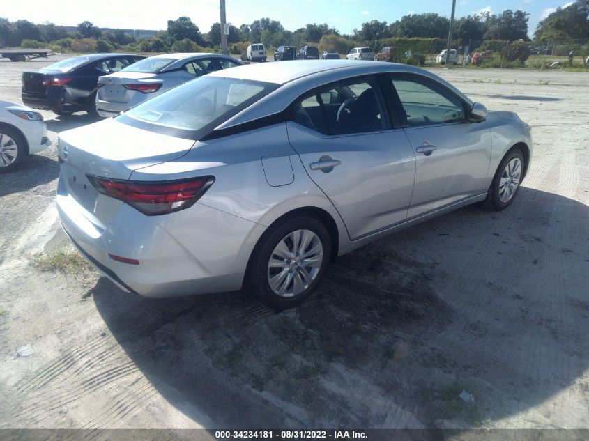 2022 NISSAN SENTRA S VIN: 3N1AB8BV6NY285681