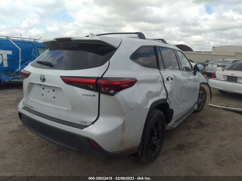 2022 TOYOTA HIGHLANDER HYBRID VIN: 5TDGARAHXNS515273