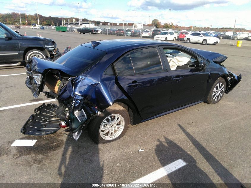 2022 TOYOTA COROLLA HYBRID LE VIN: JTDEAMDE0NJ058935