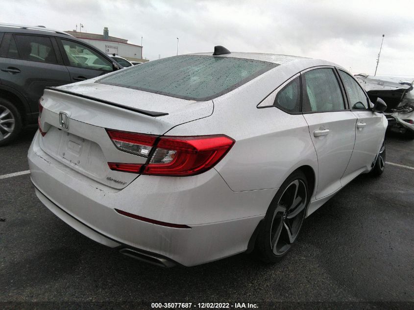 2022 HONDA ACCORD SEDAN SPORT VIN: 1HGCV1F38NA001695