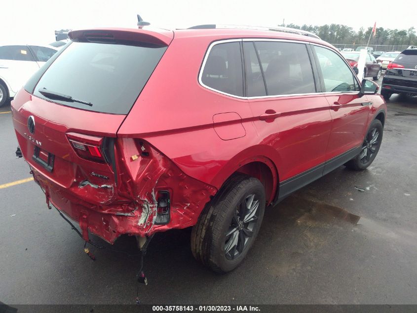 2022 VOLKSWAGEN TIGUAN SE VIN: 3VV2B7AXXNM012105