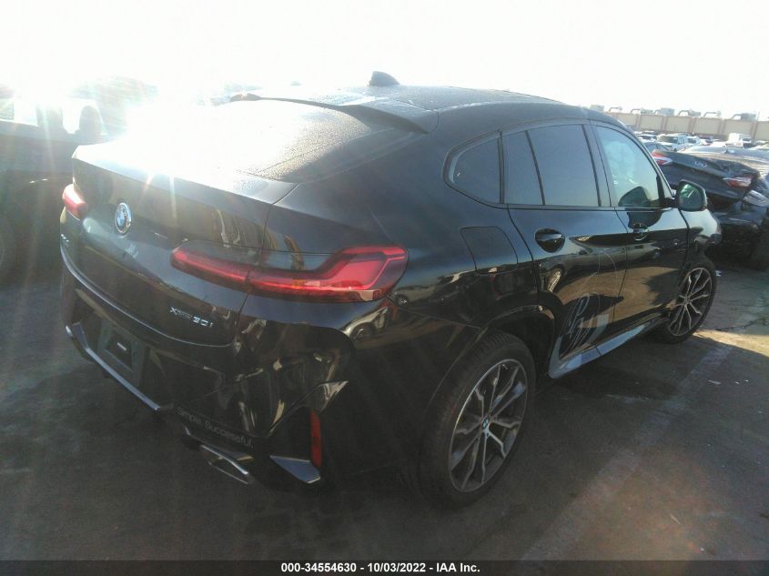 2022 BMW X4 XDRIVE30I VIN: 5UX33DT03N9K34108