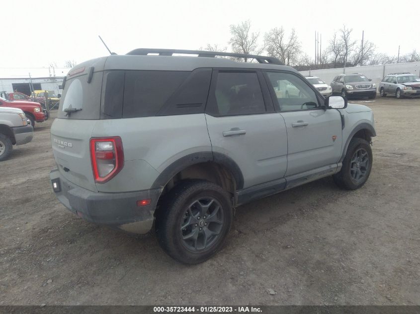 2022 FORD BRONCO SPORT BADLANDS VIN: 3FMCR9D9XNRD22485