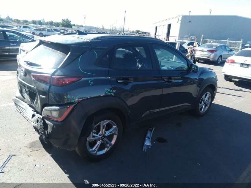 2022 HYUNDAI KONA SEL VIN: KM8K6CAB1NU841684