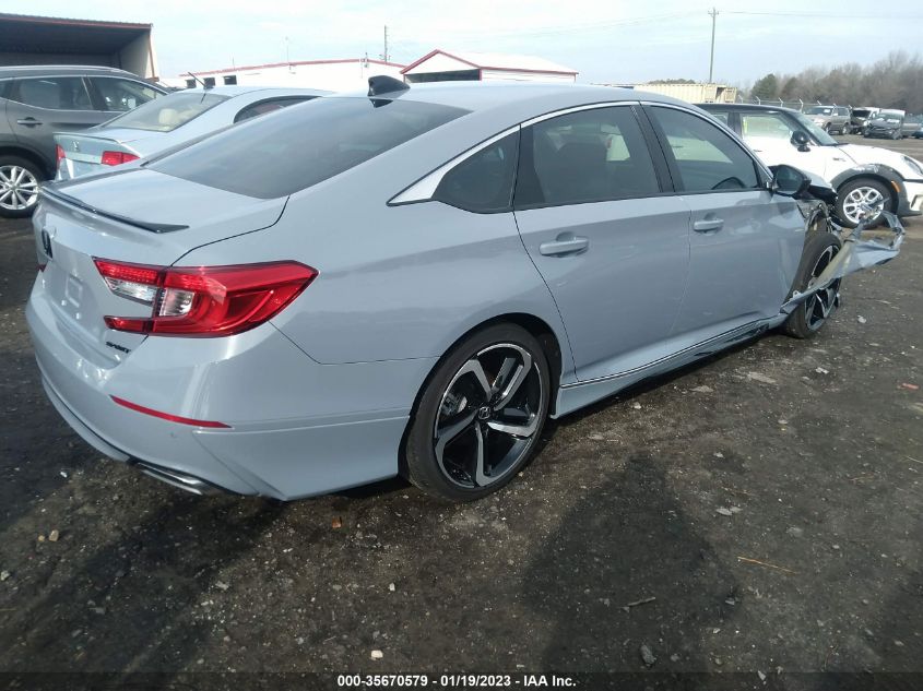 2022 HONDA ACCORD SEDAN SPORT VIN: 1HGCV1F36NA068327