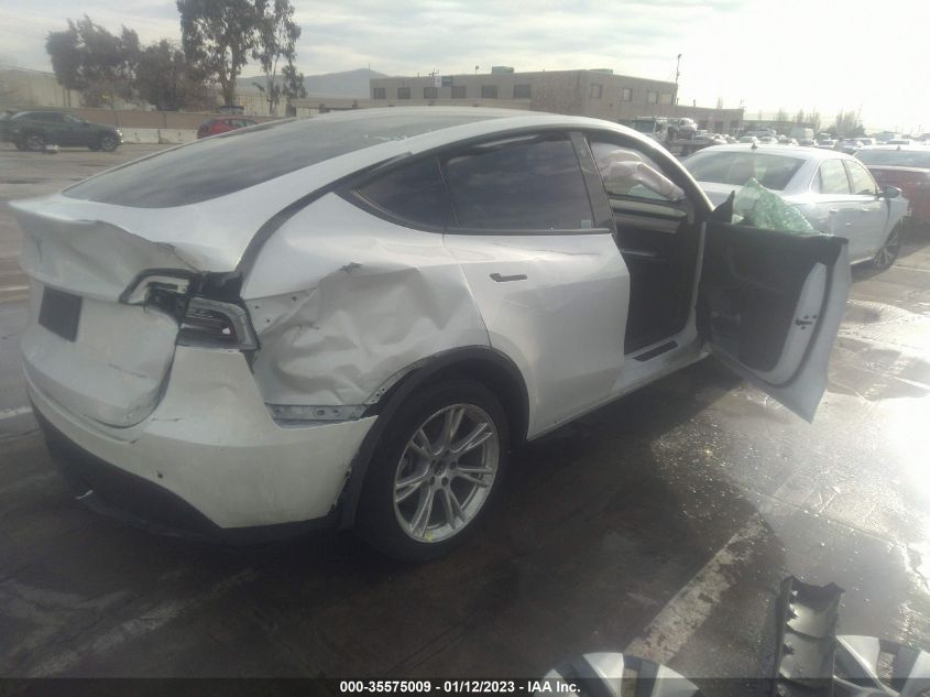 2022 TESLA MODEL Y LONG RANGE VIN: 7SAYGDEE3NF360062