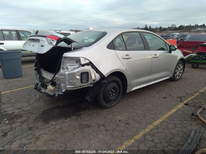2022 TOYOTA COROLLA LE VIN: 5YFEPMAE2NP301241