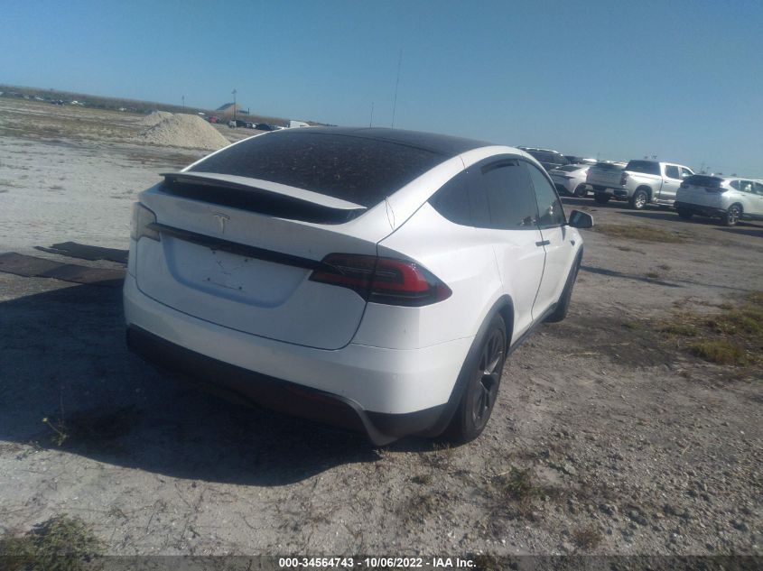 2022 TESLA MODEL X VIN: 7SAXCBE50NF333106