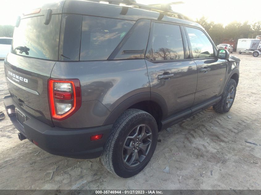 2021 FORD BRONCO SPORT BADLANDS VIN: 3FMCR9D9XMRA03635