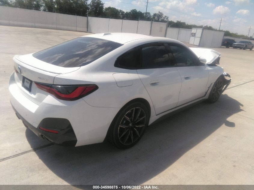 2022 BMW 4 SERIES 430I VIN: WBA63AV08NFM76627