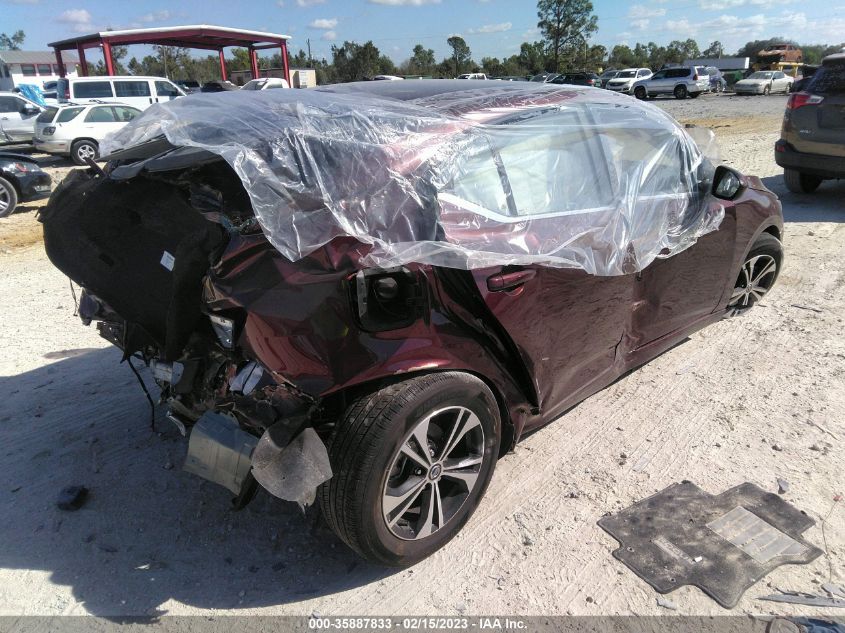2022 NISSAN SENTRA SV VIN: 3N1AB8CV7NY301093