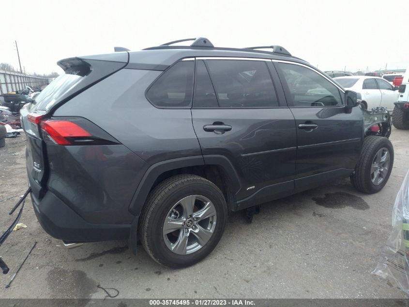 2022 TOYOTA RAV4 HYBRID XLE VIN: 4T3RWRFV3NU076134