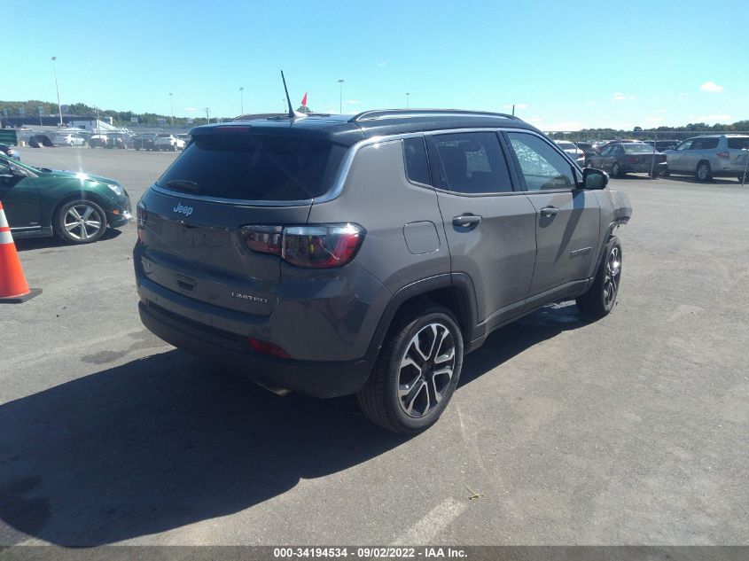 2022 JEEP COMPASS LIMITED VIN: 3C4NJDCB7NT102803