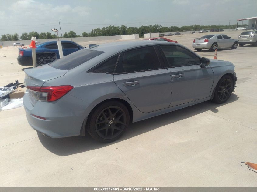 2022 HONDA CIVIC SEDAN SPORT VIN: 2HGFE2F57NH544848