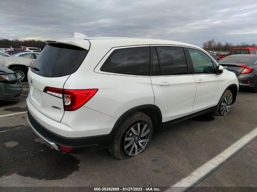 2021 HONDA PILOT EX-L VIN: 5FNYF6H5XMB064641