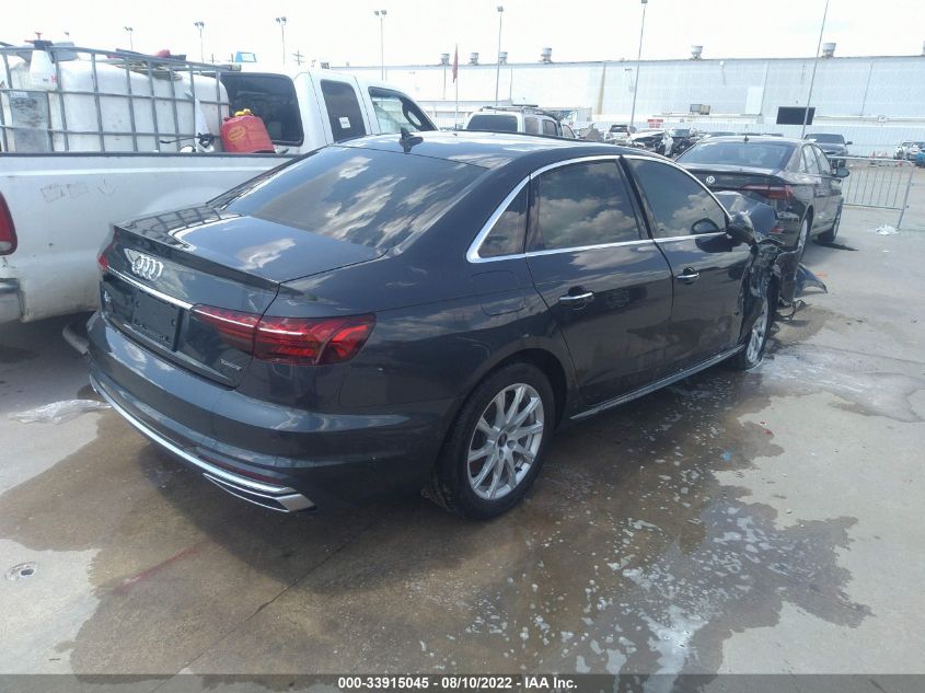 2021 AUDI A4 SEDAN PREMIUM VIN: WAUABAF48MA061155