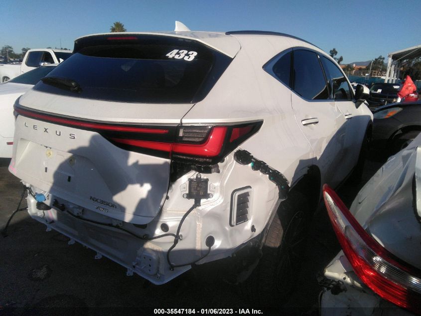2022 LEXUS NX NX 350H VIN: JTJAKCEZ7N5004092