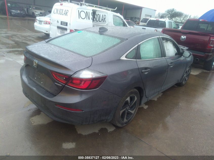 2022 HONDA INSIGHT EX VIN: 19XZE4F57NE009621
