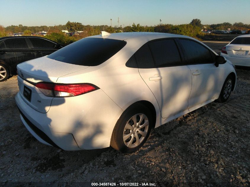 2022 TOYOTA COROLLA LE VIN: JTDEPMAE8N3024457