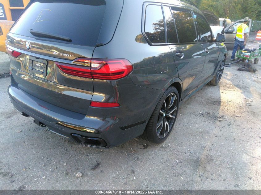 2022 BMW X7 XDRIVE40I VIN: 5UXCW2C02N9K77737