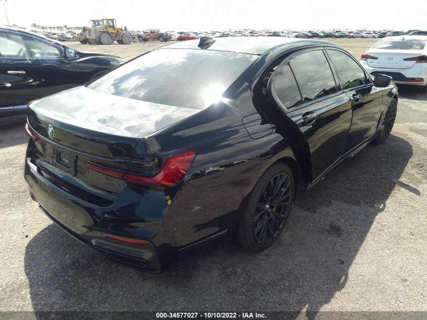 2022 BMW 7 SERIES 740I VIN: WBA7T2C0XNCH13958