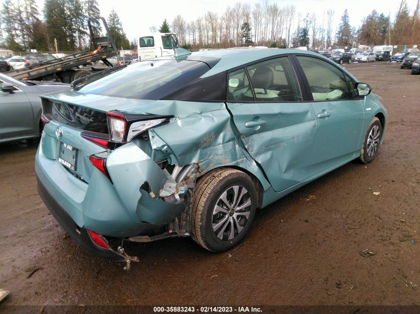 2022 TOYOTA PRIUS LE/XLE/NIGHTSHADE VIN: JTDL9MFU0N3034918