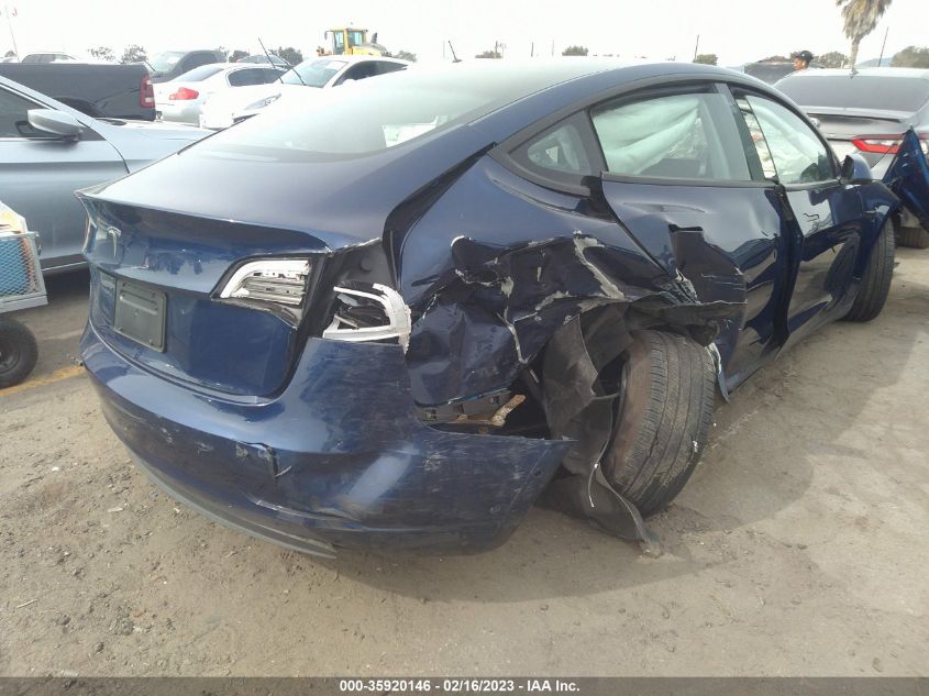 2022 TESLA MODEL 3 VIN: 5YJ3E1EA5NF340453