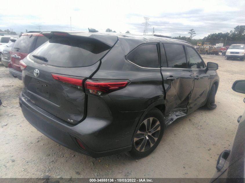 2021 TOYOTA HIGHLANDER XLE VIN: 5TDGZRAH7MS086231