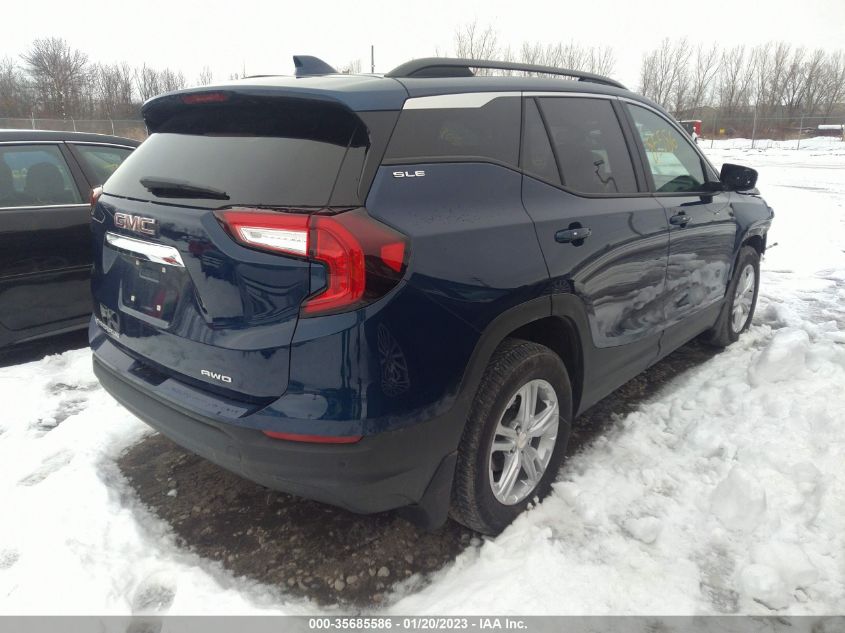 2022 GMC TERRAIN SLE VIN: 3GKALTEV3NL128328