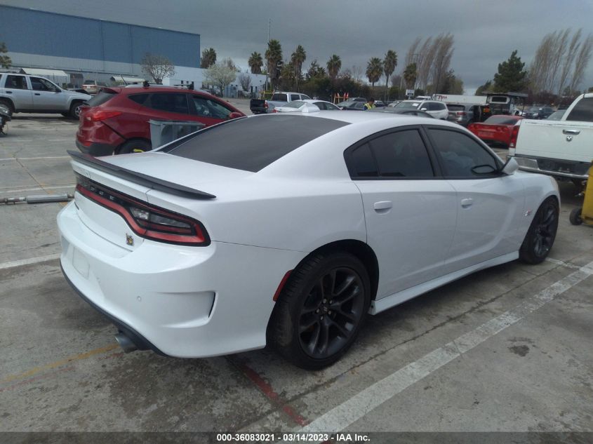 2022 DODGE CHARGER SCAT PACK VIN: 2C3CDXGJ5NH166563