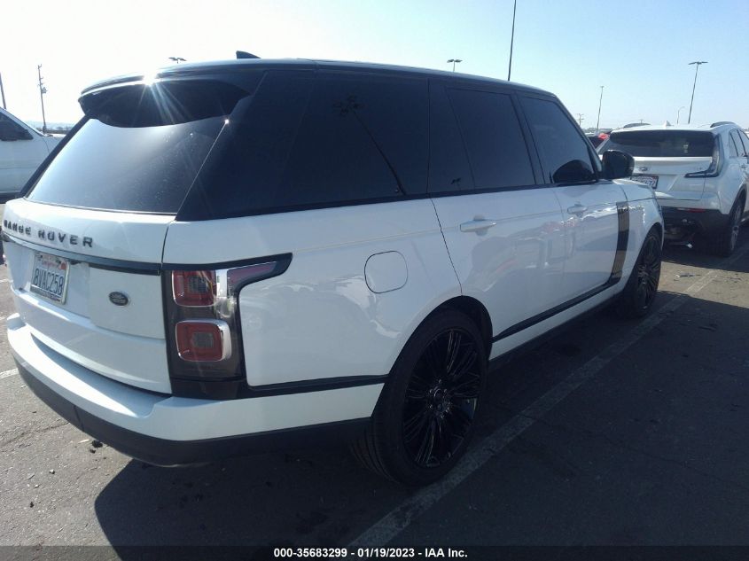 2021 LAND ROVER RANGE ROVER WESTMINSTER VIN: SALGS2RUXMA434199