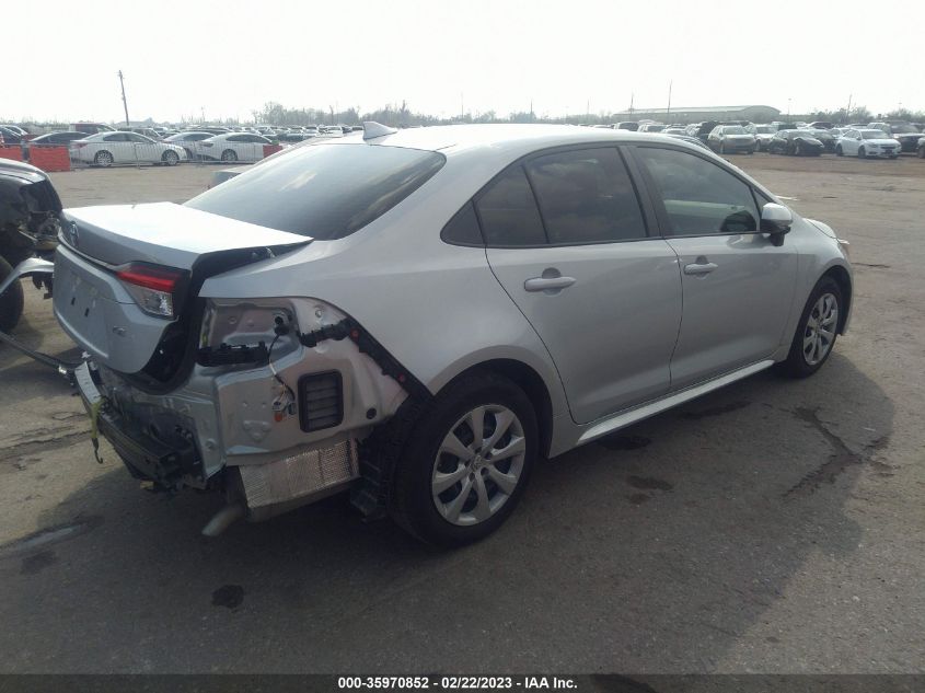 2022 TOYOTA COROLLA LE VIN: 5YFEPMAE0NP379016