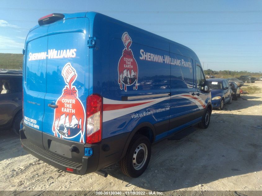 2021 FORD TRANSIT CARGO VAN VIN: 1FTBR1C88MKA92572