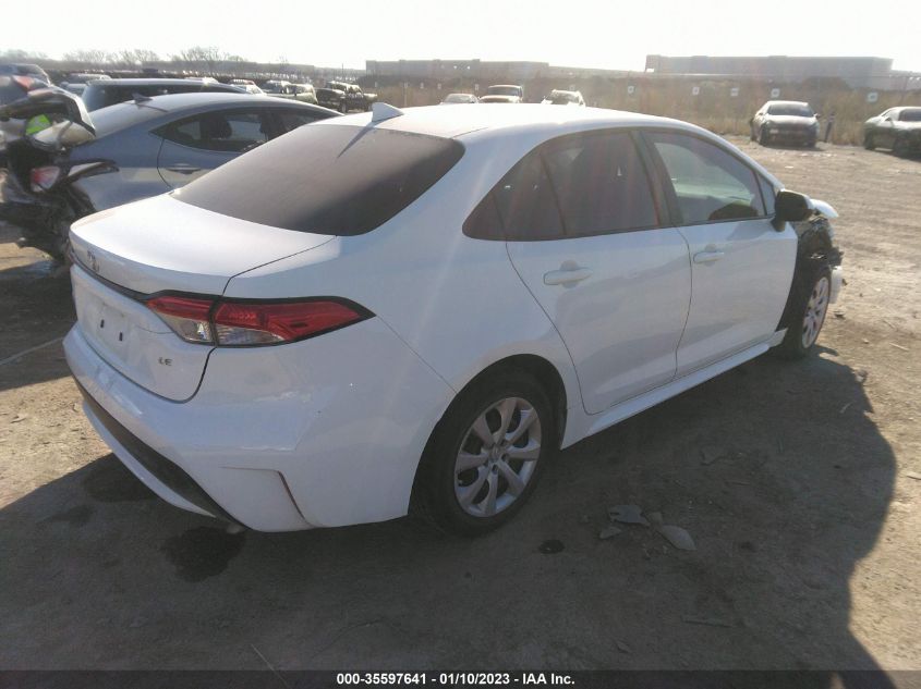2022 TOYOTA COROLLA LE VIN: 5YFEPMAE4NP286838