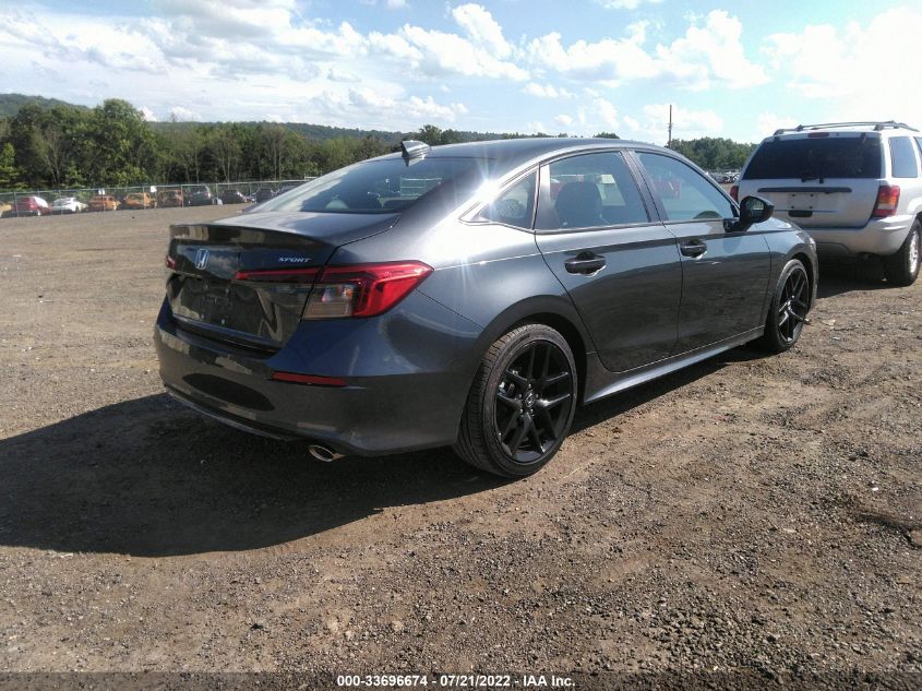 2022 HONDA CIVIC SEDAN SPORT VIN: 2HGFE2F59NH590925